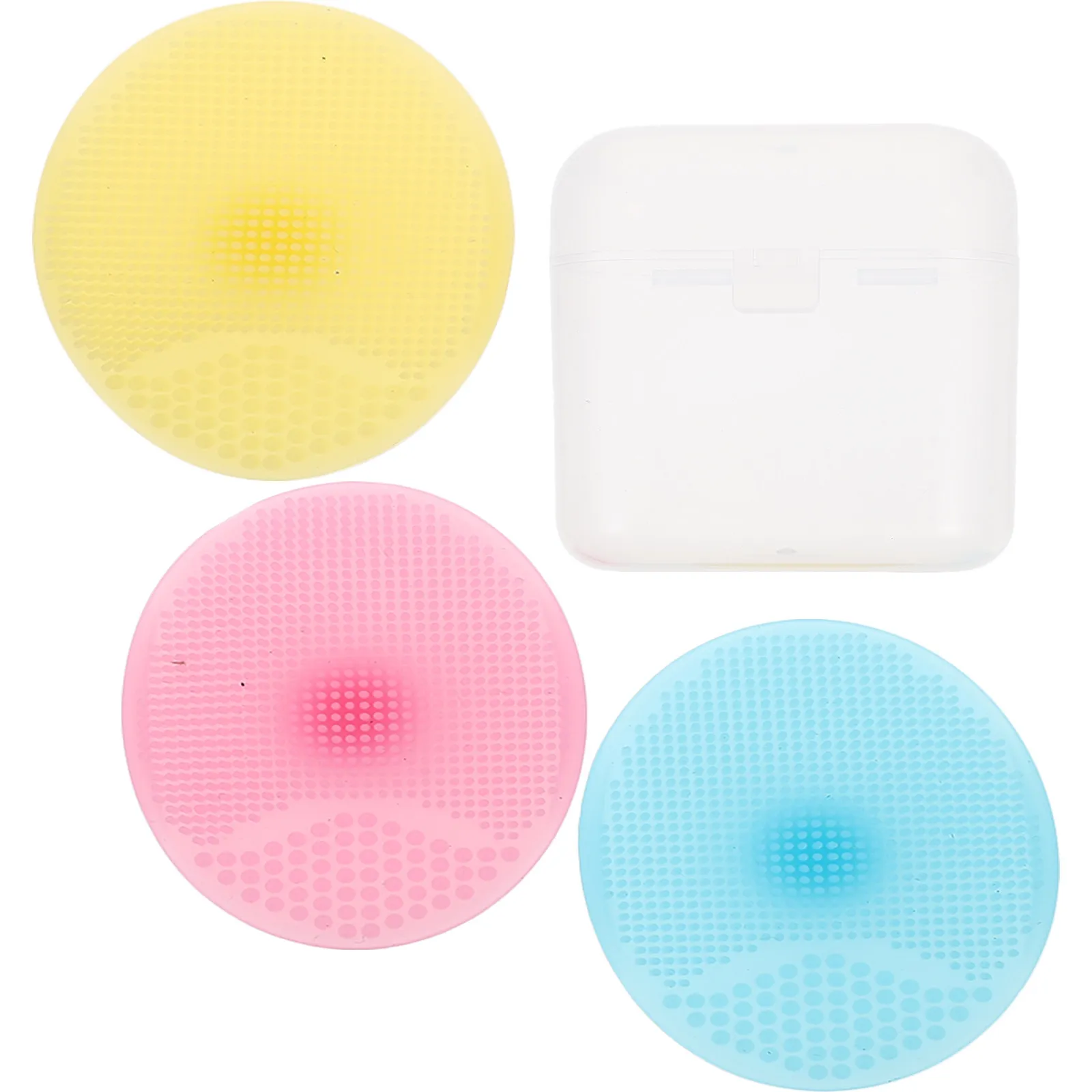 

1Set Baby Bath Brush Silicone Massage Scrubber Skin Friendly Anti Skid Handheld for Travel Home Shower Daily Use Body Cleaning