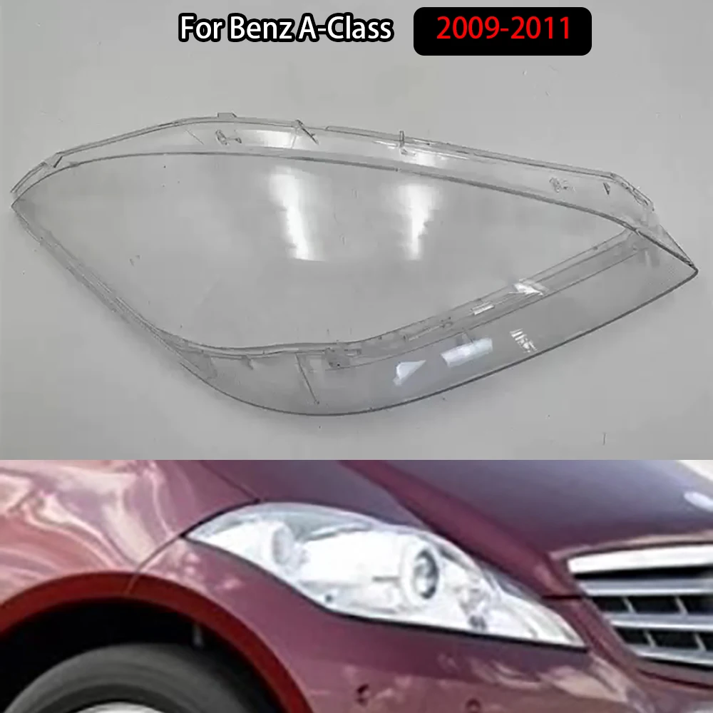 

For Benz A-Class 2009-2011 Headlamp CoverTransparent Mask Headlight Shell Lens Plexiglass Replace Original Lampshade