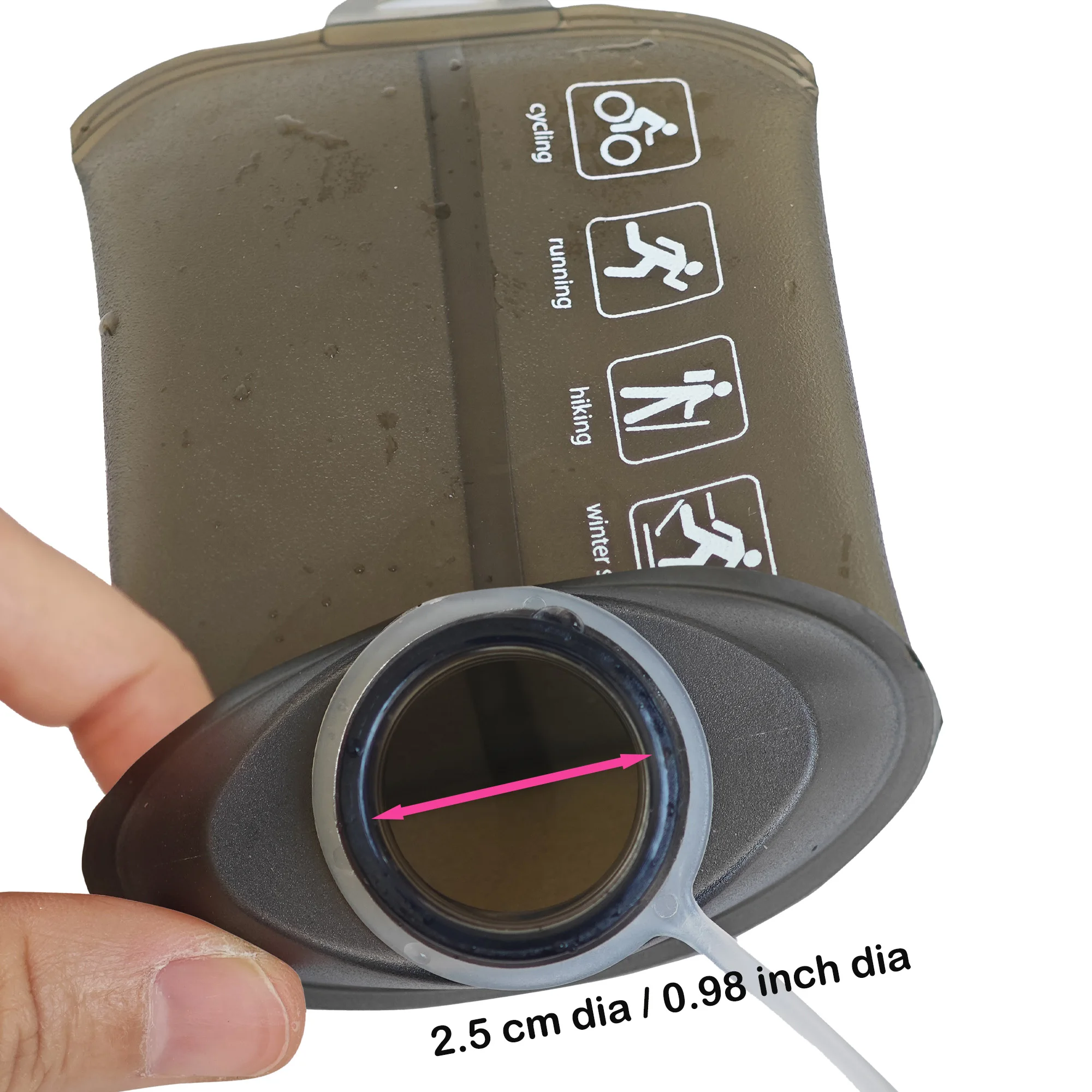 AXEN Black Gray 500ML 250ML 150ML Folding Water Bottle Collapsible Soft Flask TPU For Cycling Running Camping Travelling - Image 5