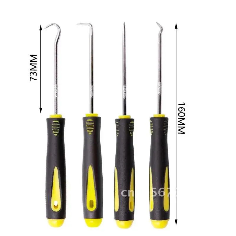 Car Remover Tool Set 4PCS/Set Durable Auto Car Pick and Hook Set O Ring Oil Seal Gasket Puller Remover Craft Hand Mechanic Tools