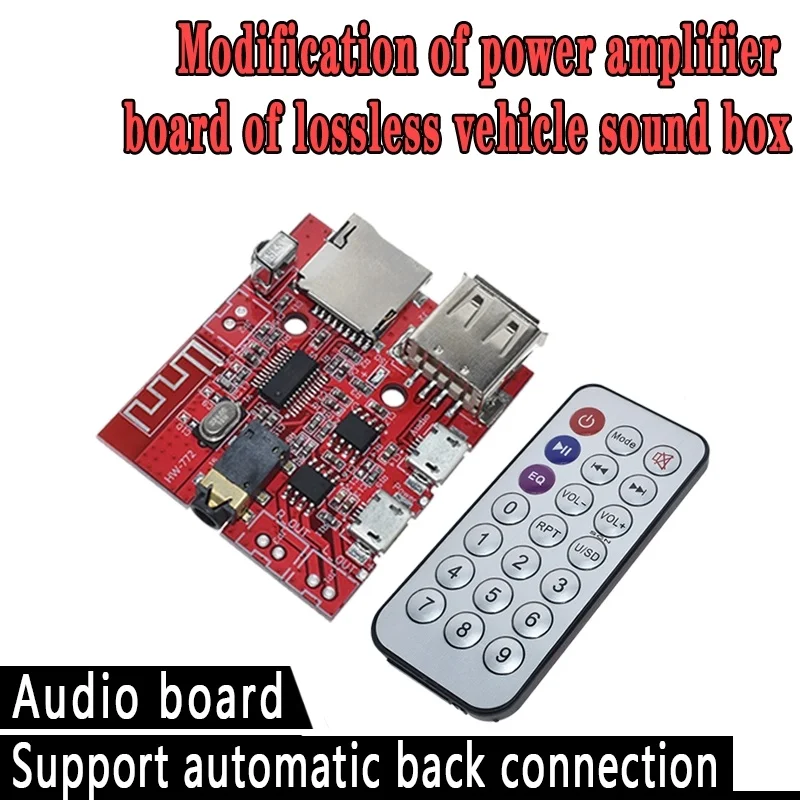 3 واط سيارة بلوتوث 4.1 MP3 WAV فك مجلس المتكلم مكبر للصوت وحدة استقبال الصوت دعم USB/TF/U-DISK/IR التحكم عن بعد #1