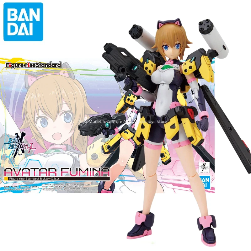 In Stock Bandai Original Gundam Model AVATAR FUMINA Mobile Suit Girl Anime Action Figures Toys  Gifts Assembled Collection Gifts