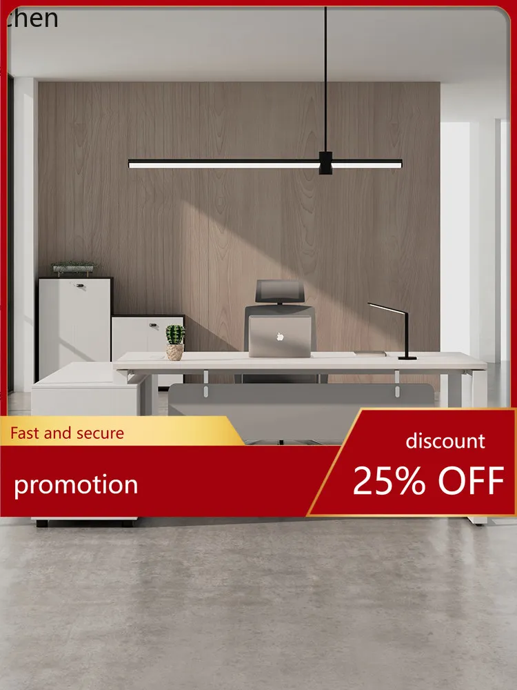 

CZ Boss Office Furniture Simple Modern Executive Desk President Desk Supervisor Manager Desk and Chair Set