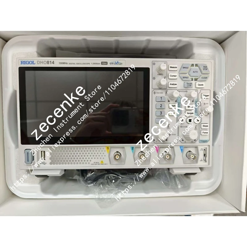 Original New RIGOL DHO814 4-Channel 70/100MHz Digital Oscilloscope 12 Bit 1.25GSa/Sec 25MPts Depth(DHO802 DHO804 DHO812 DHO824 )