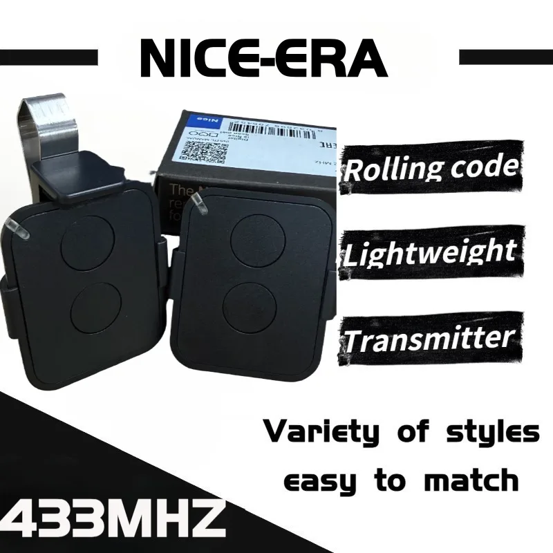 

Era Flor FLO2RE FL04RE Garage Door Remote Controller 433.92MHz Rolling Code Transmitter