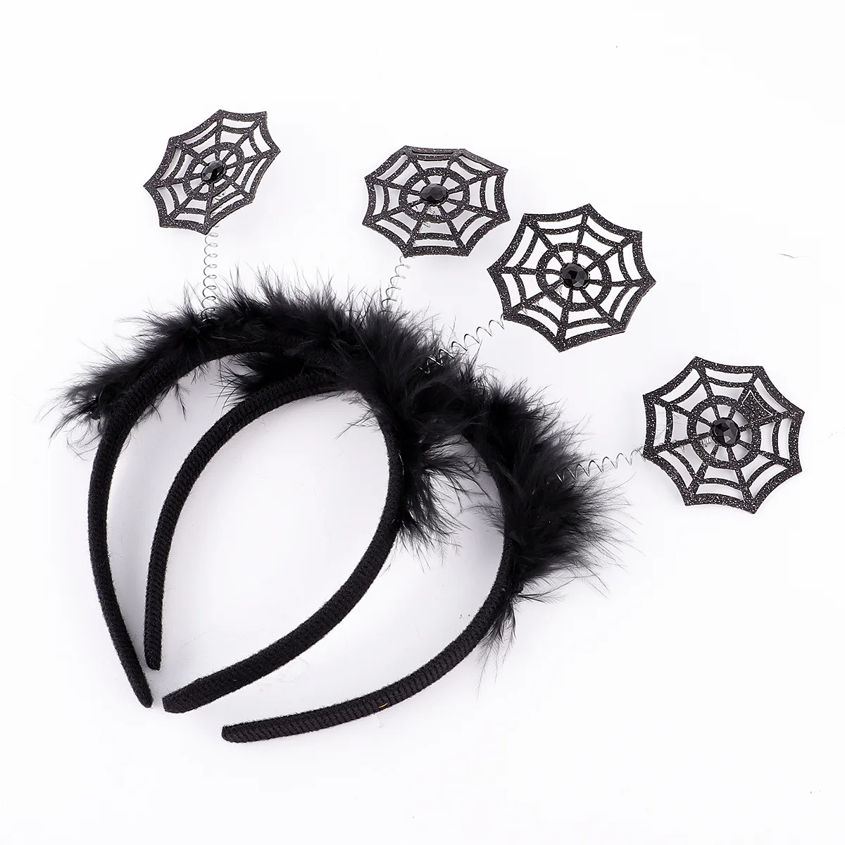 

2 Pcs Head Bands Scary Headband Hair Accessories Creative Headwrap Halloween Black Hoops