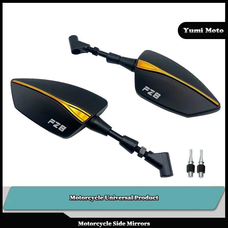

For YAMAHA FZ8 N/S FZ8N FZ8S FAZER S2 2010-2022 Motorcycle Adjustabale Side Rearview Mirrors Universal