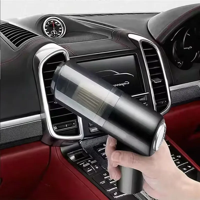 مكنسة كهربائية محمولة للسيارة لاسلكية شحن USB 1200 مللي أمبير في الساعة صغيرة للاستخدام الرطب والجاف أجهزة التنظيف المنزلية
