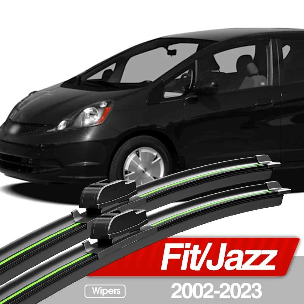 

For Honda Fit Jazz 2002-2023 Front Windshield Wiper Blades 2pcs Windscreen Window Accessories 2003 2007 2013 2015 2017 2018 2020