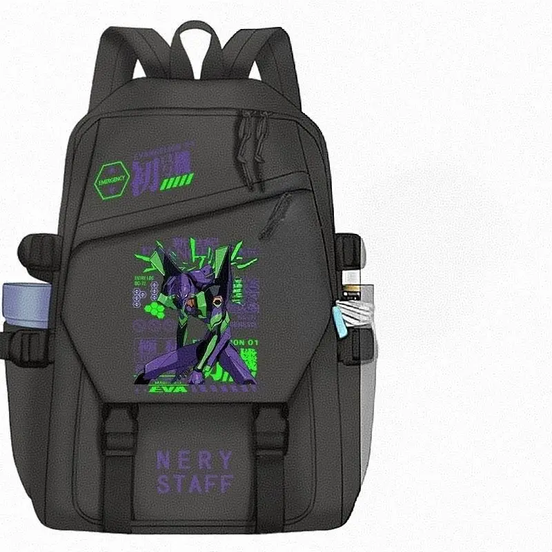 Neon Genesis Evangelion Backpack Cute Fashion Cartoon Personalized Creative Student Large-Capacity School Bag Gift for Friends view 4
