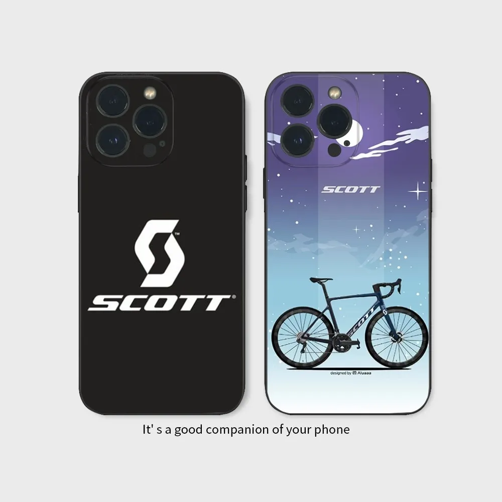 S-Scott-T Bike Phone Case For IPhone16 15 14 13 12 Mini 11 Pro XS Max X XR SE5 6 7 8 Plus Soft Silicone Cover