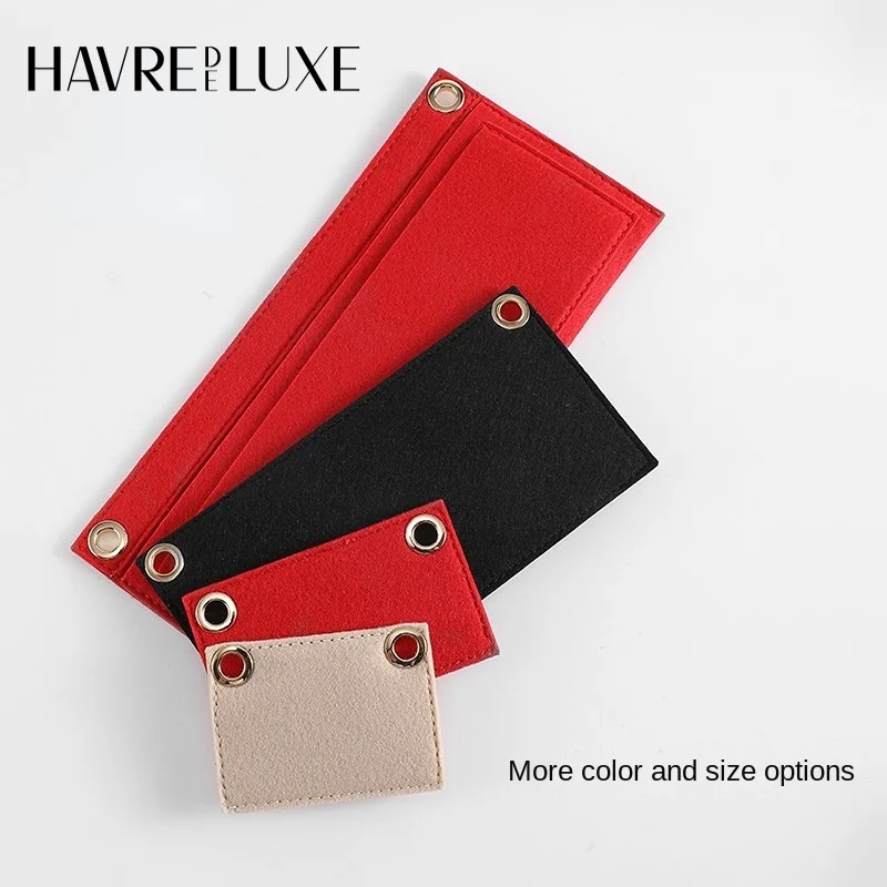 HAVREDELUXE Wallet Transformation Felt Liner Bag Transformation Messenger Chain Accessories Free Punch Card Bag Inner Bag