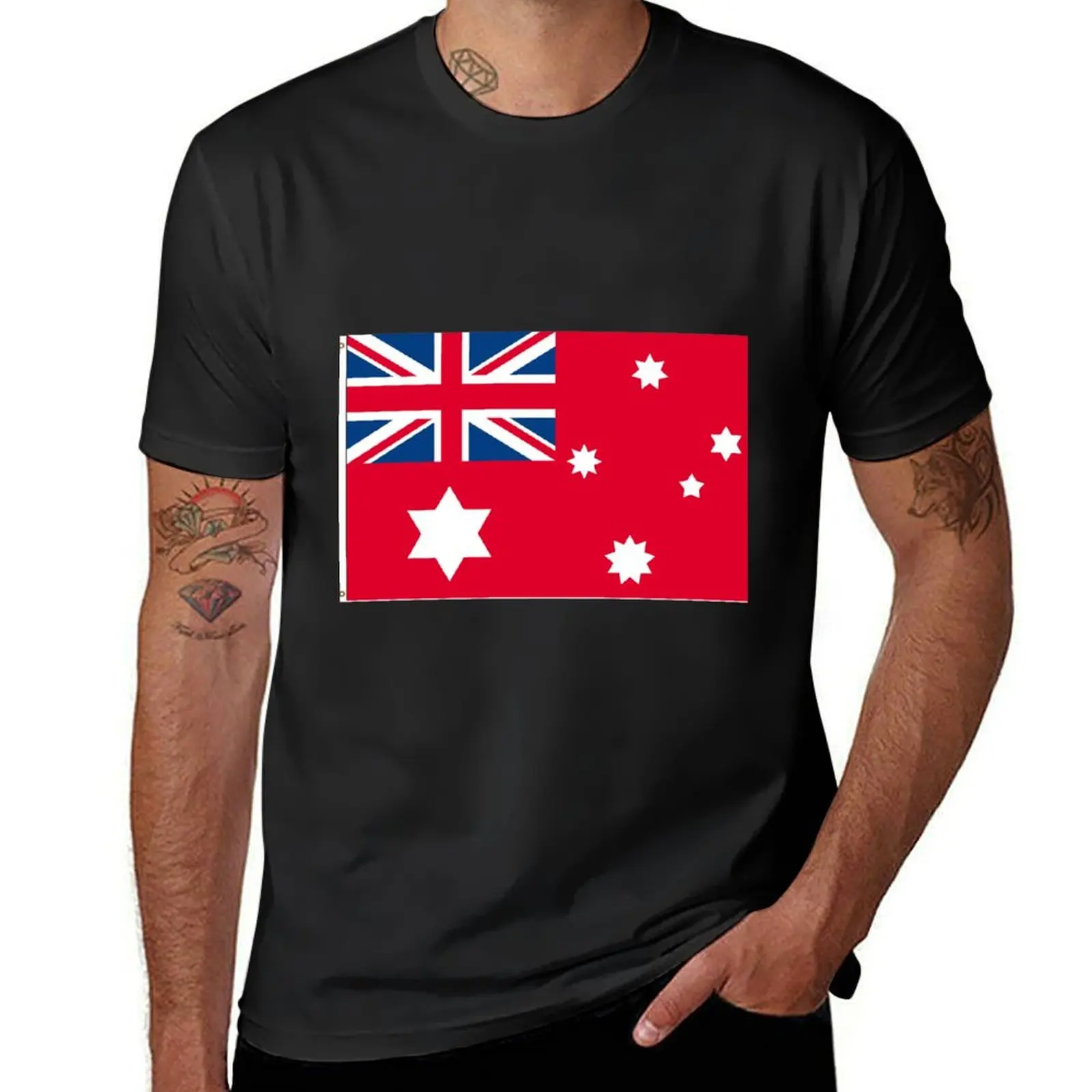 Australian 1901 Federal Red Ensign 180 x 120 cm T-Shirt shirts graphic tees blacks vintage Men's t-shirts