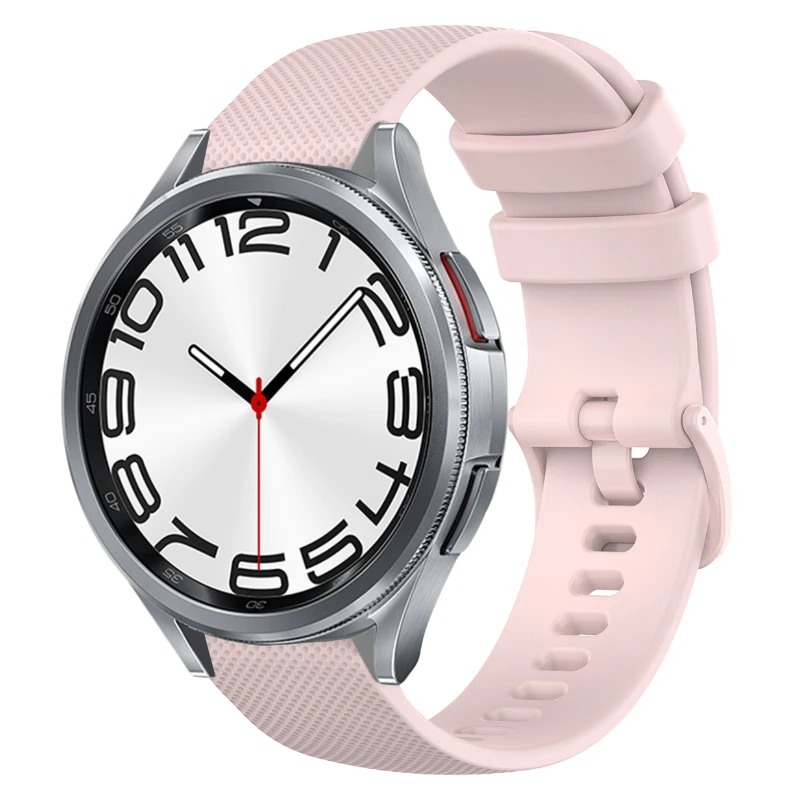 Correa de silicona de 22mm y 20mm para Samsung Galaxy watch 4, 5, 6, Classic Gear S3, pulsera suave y amigable con la piel para Huawei watch 4 GT2/3 Pro