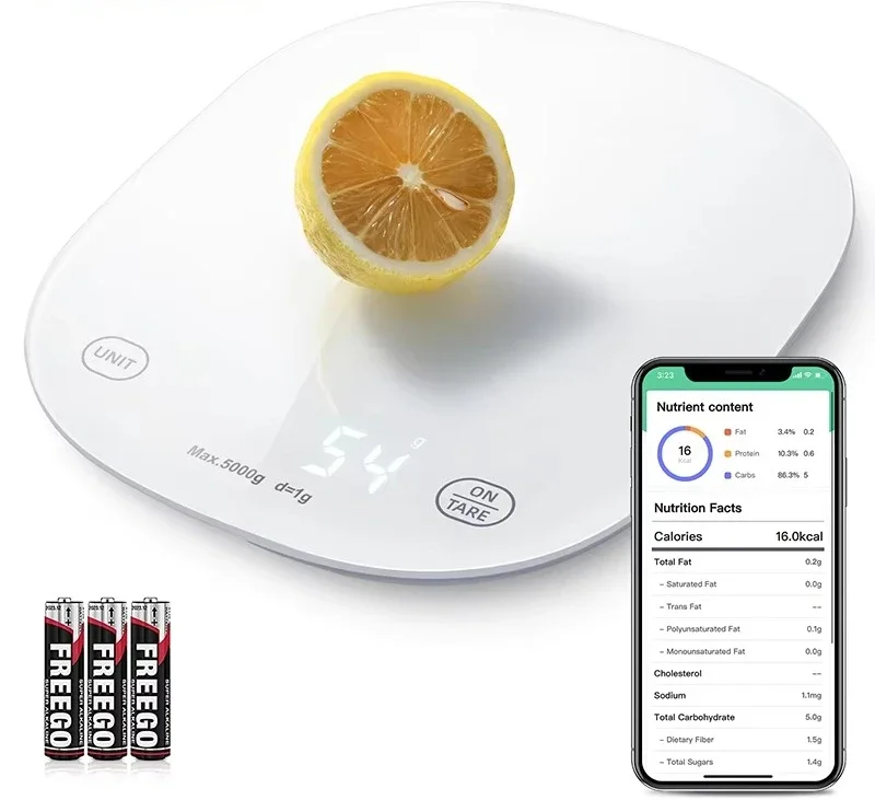 Innovative Smart Kitchen Food Nutrition Scale with APP 5kg Portable Digital Scale Electronic Measurement Scale