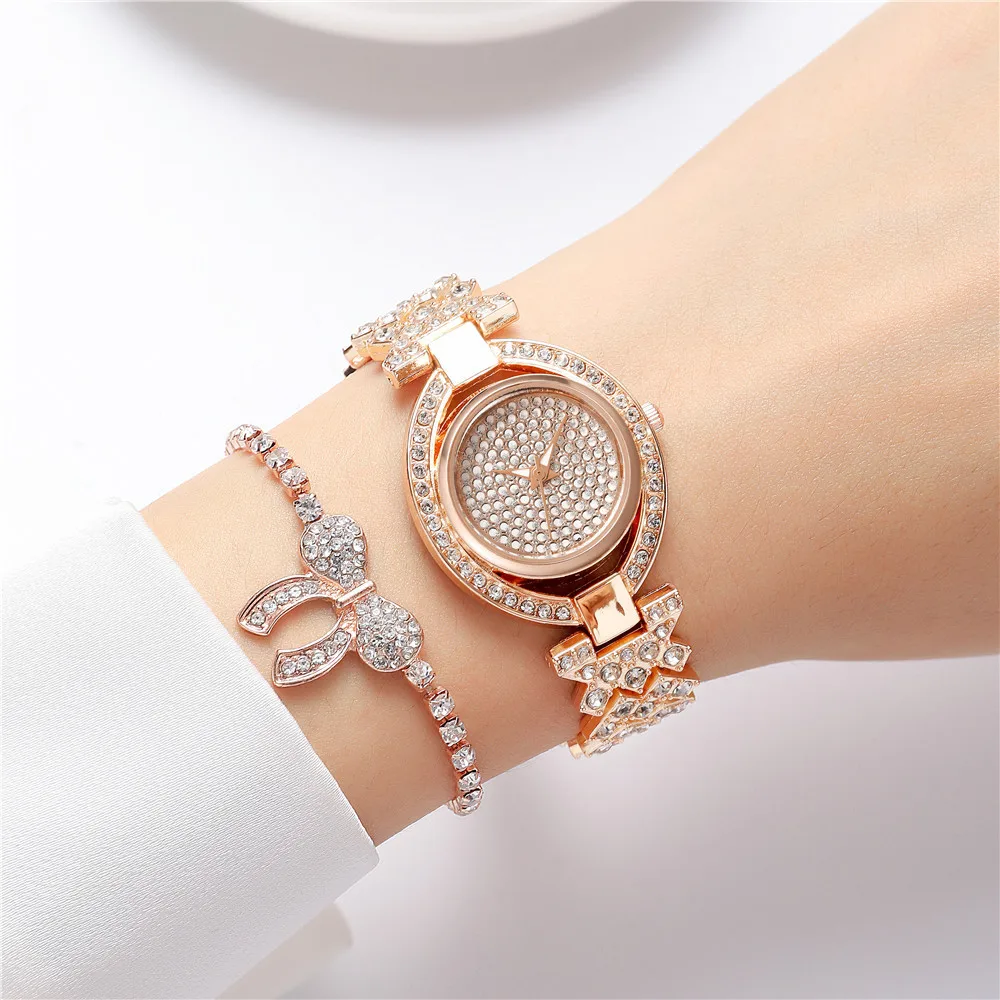 Luxury Rhinestone Full Star Ladies Luxury Watch 2023 New Temperament Bracelet Fashion Watch Ladies