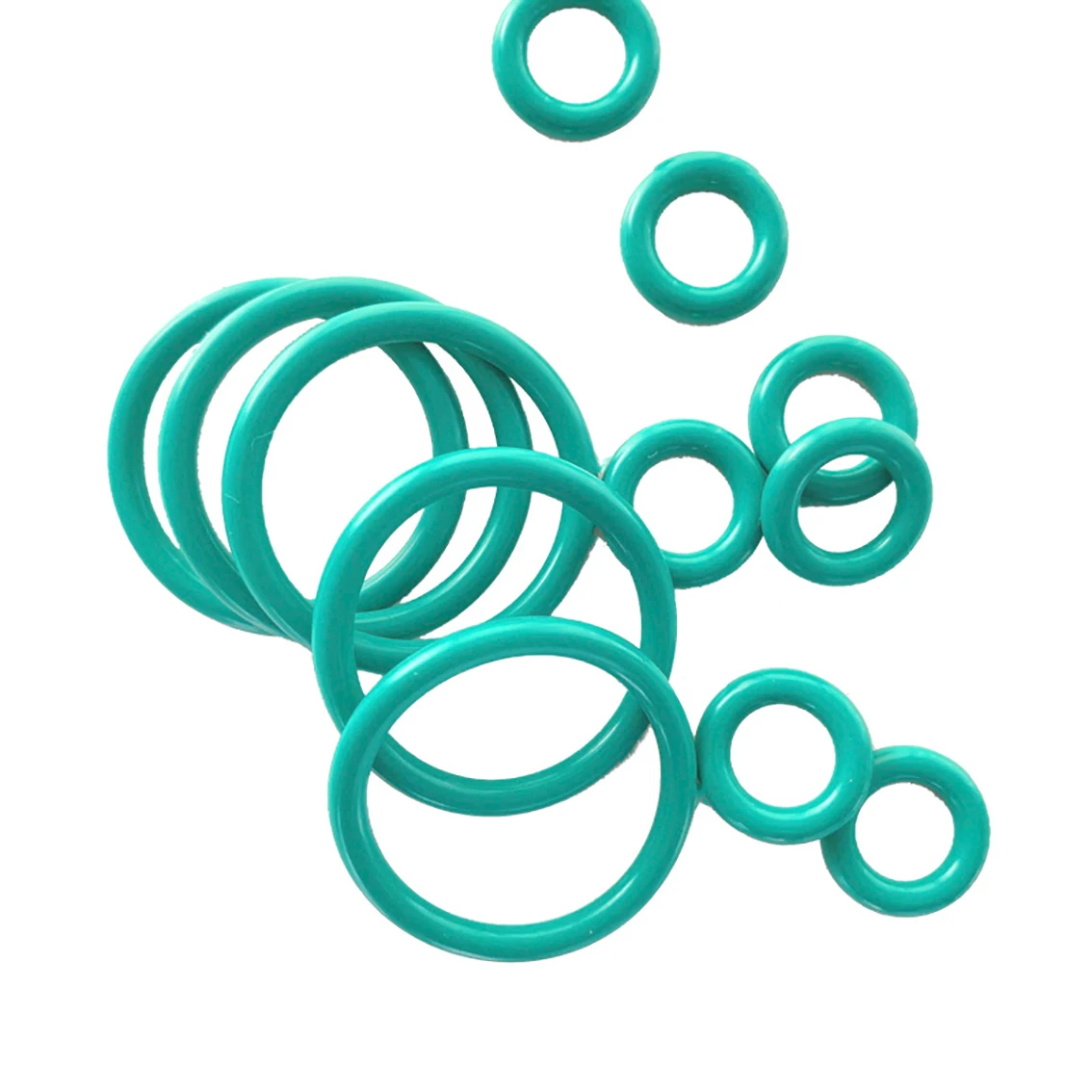 5Pcs Green FKM Thickness CS 2.65mm Rubber Ring O Rings Seals ID 5.3/6/7.1/7.5-48.7mm O Ring Seal Gasket Fuel Washer