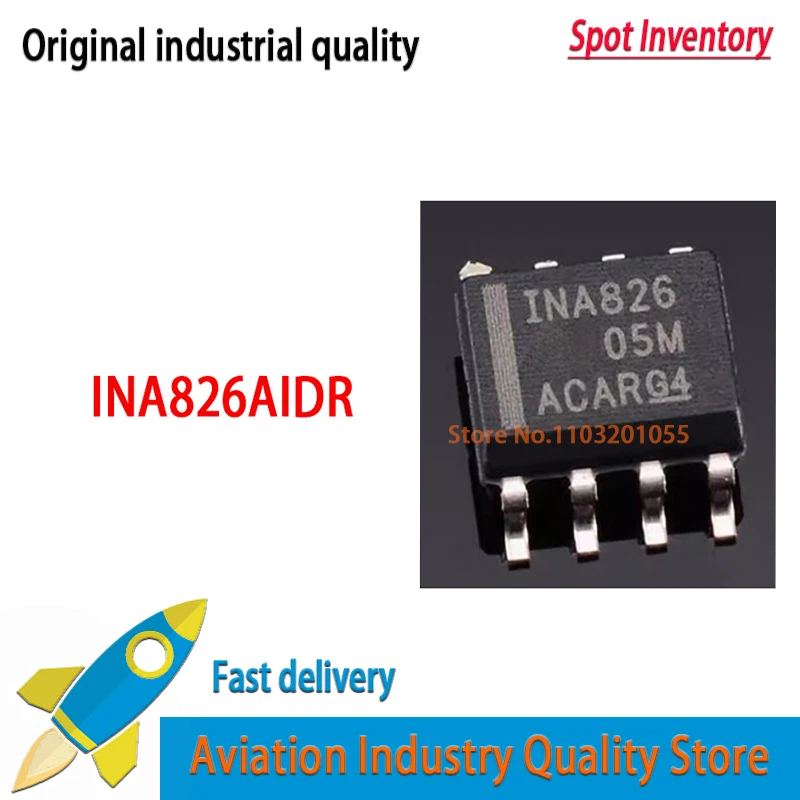 

10Pcs/1pc INA826AIDR INA826 INA826A SOIC-8 New Original In Stock