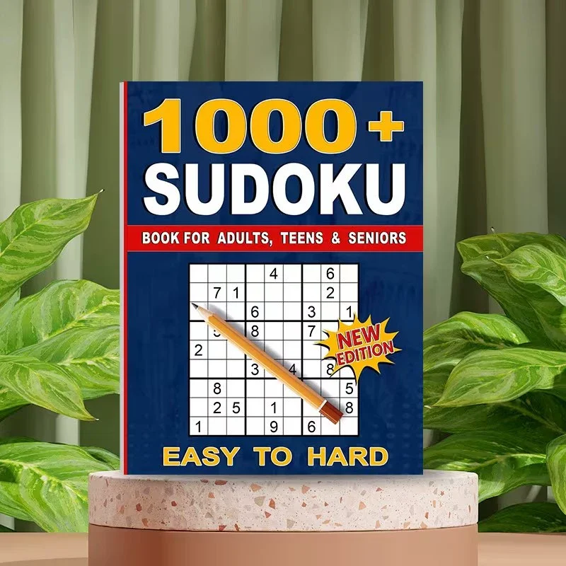 

English Sudoku Game Book That Makes Children Smarter As They Play, with Nine Grid Filling for Logical Thinking Training