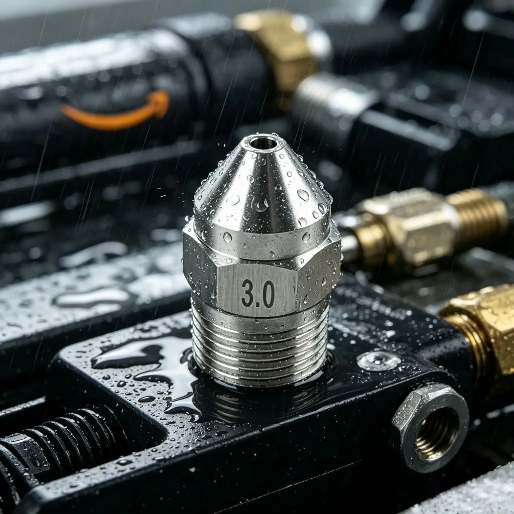 0 Degree Solid Stream Spray Nozzle High Pressure Liquid Column Jet Tip Industrial Cleaning Sprinkler 1/8" 1/4" 3/8" 1/2"