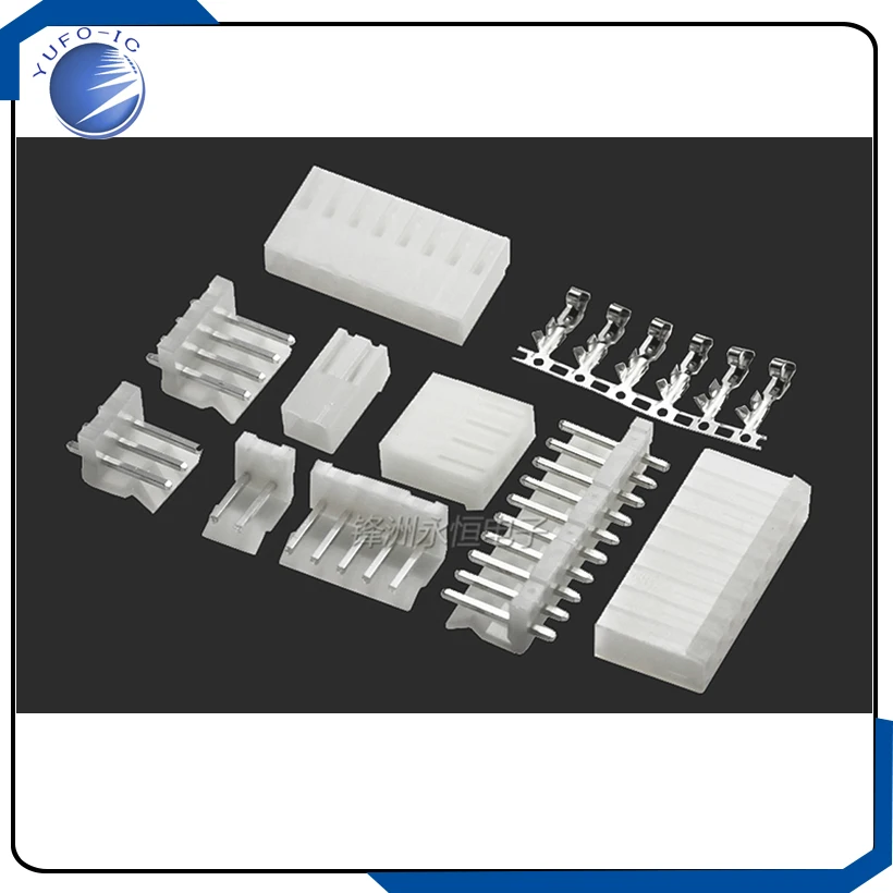 50セット 2/3/4/5/6/7/8/9/10/11/12P ピンヘッダー 3.96MM オスとメス+ハウジング CH3.96 コネクタ PH-A ストレートピン 180度