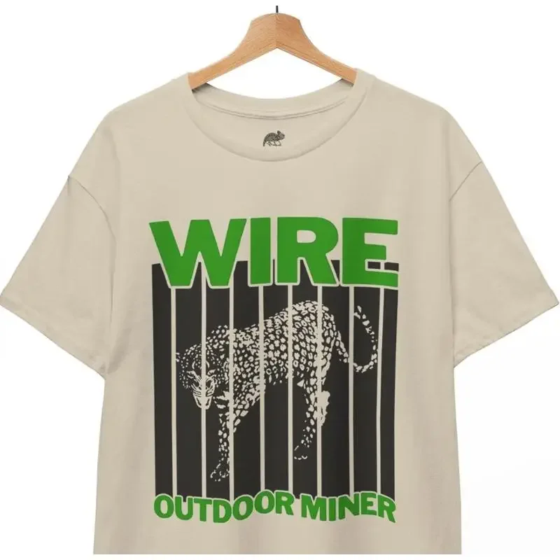 Wire Outdoor Miner T-Shirt Post Punk Rock Band Metal Grunge Goth Unisex Tee