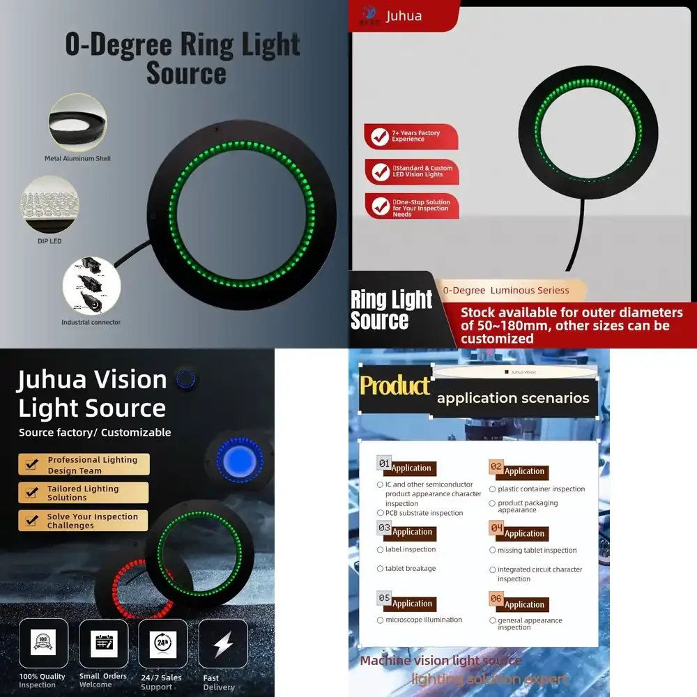 

Automated Visual Inspection with 74mm Outer Diameter and 0-Degree Illumination LED Ring Light