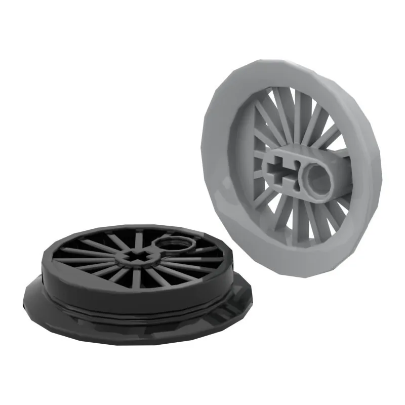 

50G/21PCS MOC 85557 Train Wheel with Axle Hole D37mm Building Blocks Accessories Vehicle Railway Technical Assembly Toys