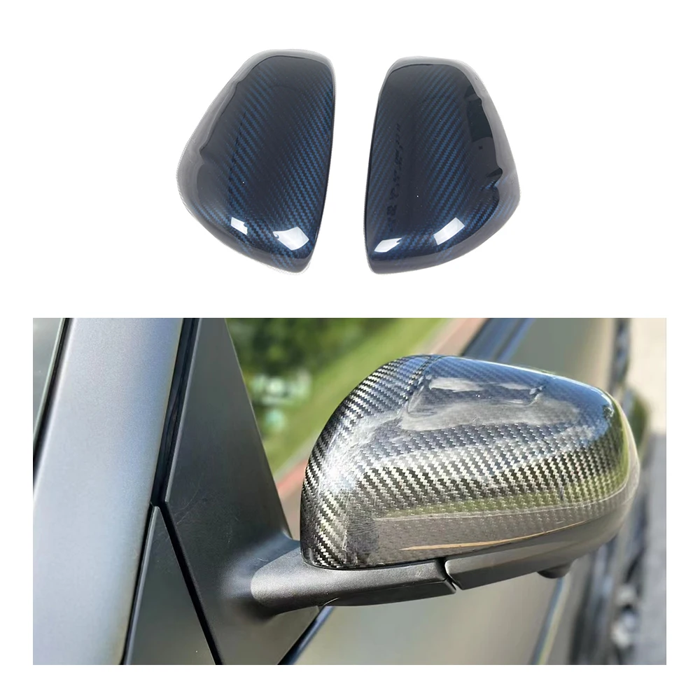 

For Mercedes Benz Smart Real Dry Carbon Fiber Rearview Mirror Housing Side View Mirror Housing Reverse Mirror Cover