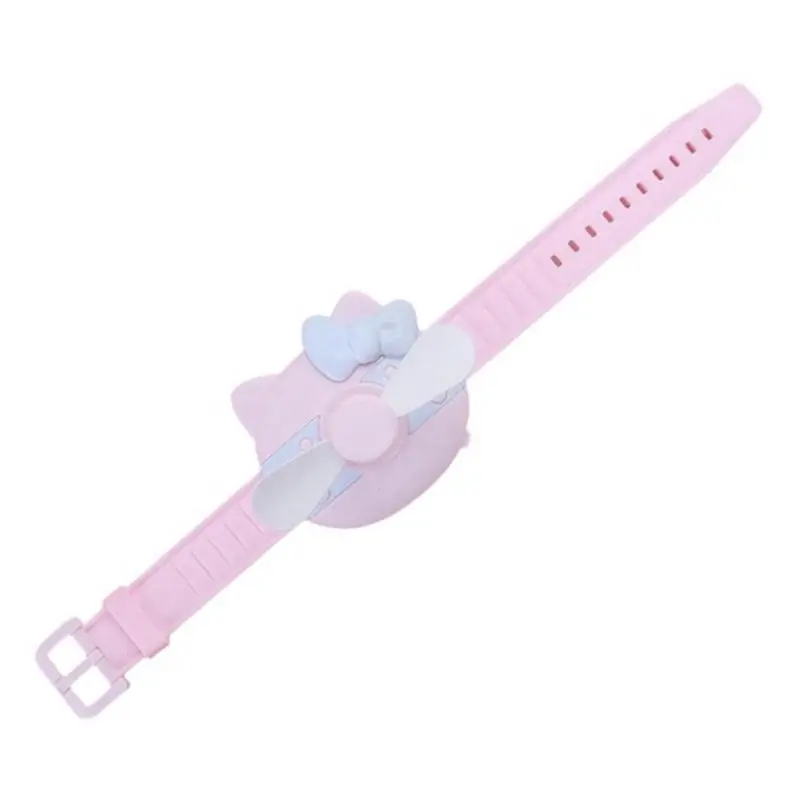

【HIGH GRADE】Cute Mini Fan,Watch Design For Children,Portable Fan,Soft Safe Strong Wind,USB Ventilation Rechargeable