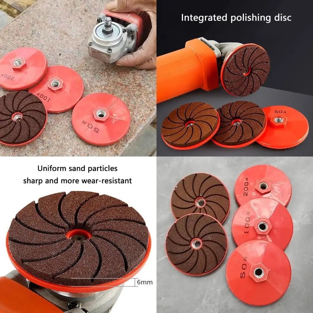 

964E Carborundum Polishing Pads Комплекты Countertop Plock Pad для 100 -го типа угла вмешательства