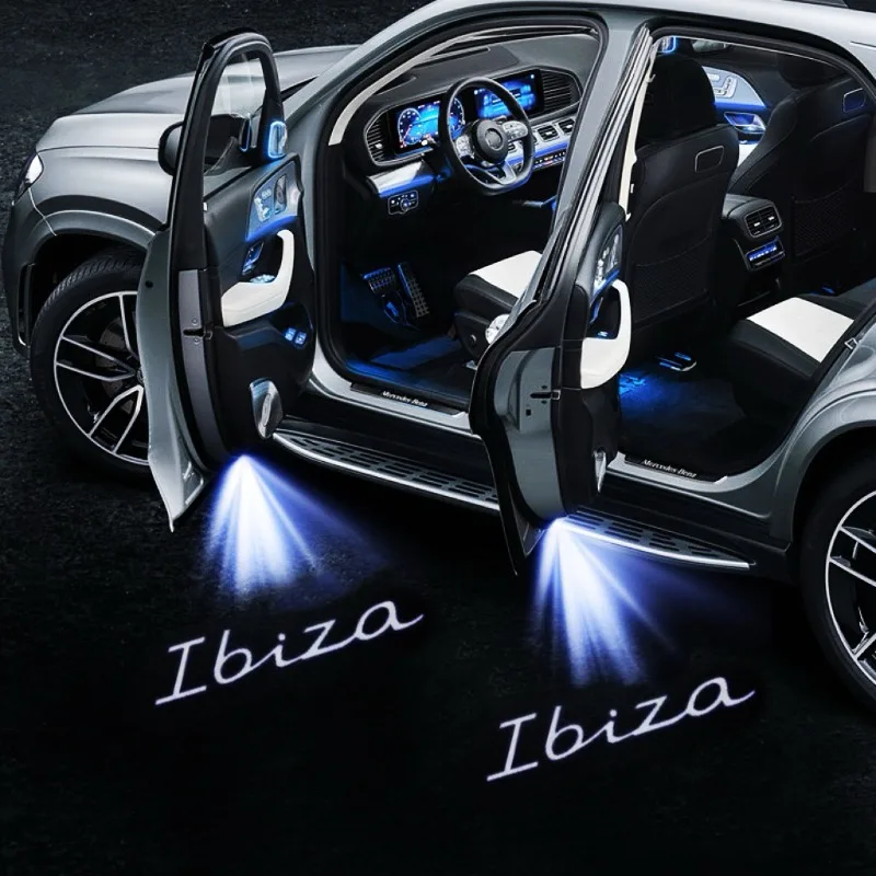 

2Pcs Car Styling Auto Door LED Decoration Wireless Welcome Light Logo Projector for Seat Leon Ateca Ibiza Cordoba FR Car Goods