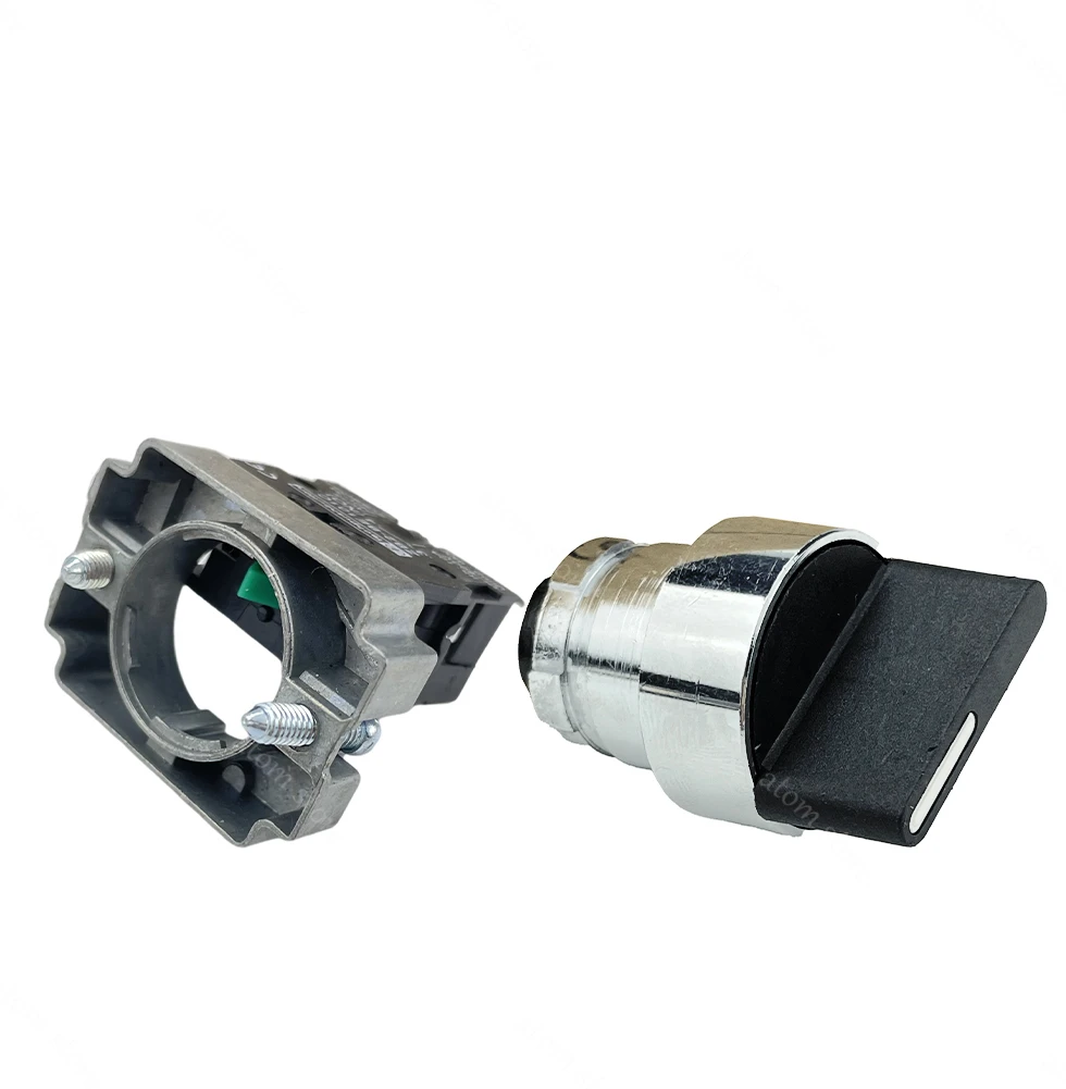 10pcs/Lot XB2BD21 XB2BD23 XB2BD25XB2BD25 power switch short handle self-locking master knob switch 22mm image 2