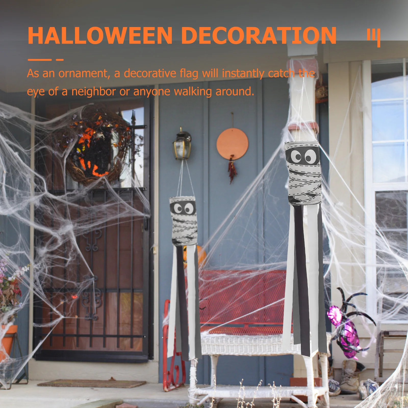 

Zombie Hanging Decoration Lawn Backyard Windsocks Halloween Decorations outside