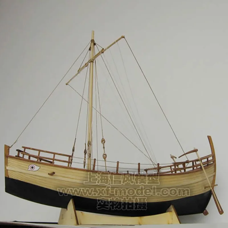 Greece Ancient Sailboat Model Kit Scale Kyrenia Merchant Ship Model Suite English Manuals