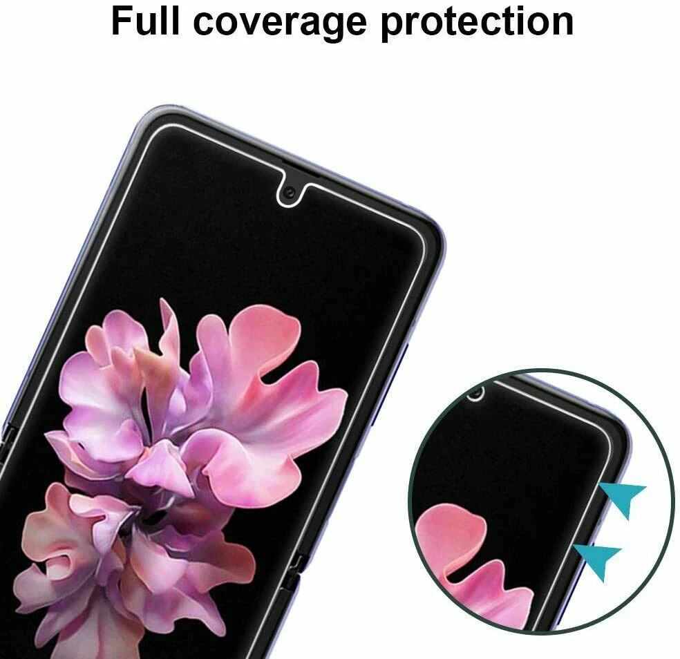 6 In 1 For Samsung Galaxy Z Flip 3 Soft TPU Hydrogel Front Film Back Camera Tempered Glass Screen  Protector For Samsung Z Flip3