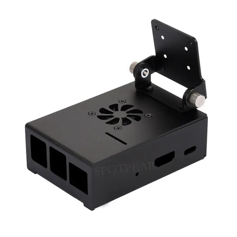 Case For VisionFive2 Lite Cooling Enclosure Aluminum Alloy Material Cooling Fan With Camera Mount