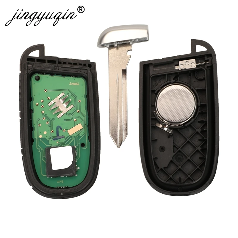 Jingyuqin-llave remota inteligente para coche, mando a distancia de 2/3/4/5 botones M3N40821302 Fob 433MHz para Jeep Grand Cherokee 2013-2020 ID46