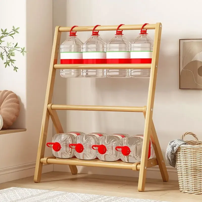 Wooden Floor Removable Space Saving Clothes Racks Cheap Hallway Wardrobe Organizer Shelf Dressing