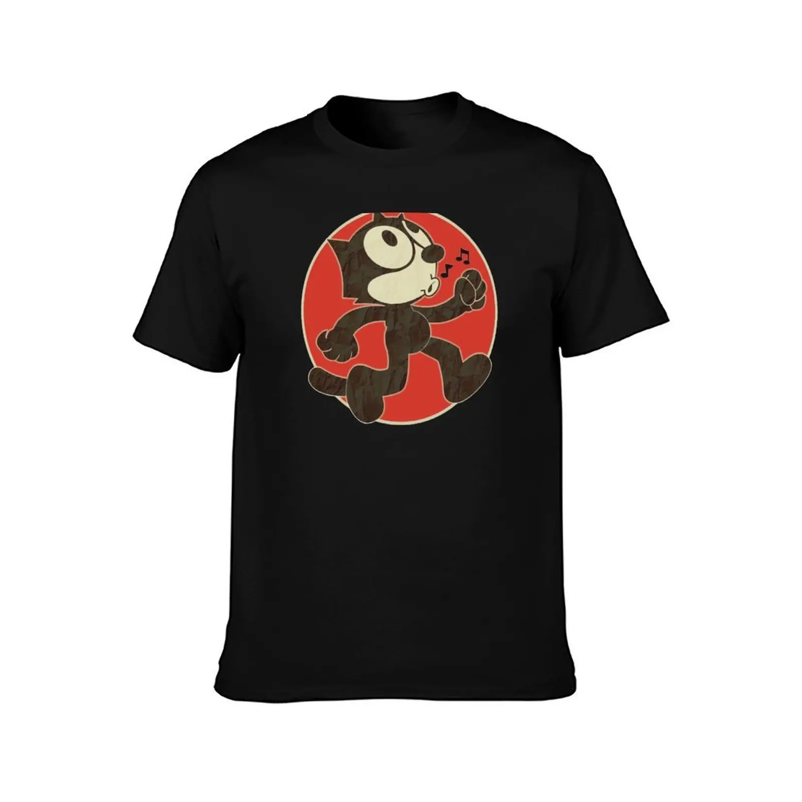 Felix The Cat Keep Walking Vintage Retro T-Shirt Summer Casual Cotton Tee Oversized Streetwear Tops Vintage Graphic Print