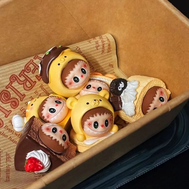 

В наличии Labubu 3d Food Play Series, милый зернистый орнамент, ручная работа, мультяшное украшение для стола, аксессуары «сделай сам», подарки на день рождения для девочек