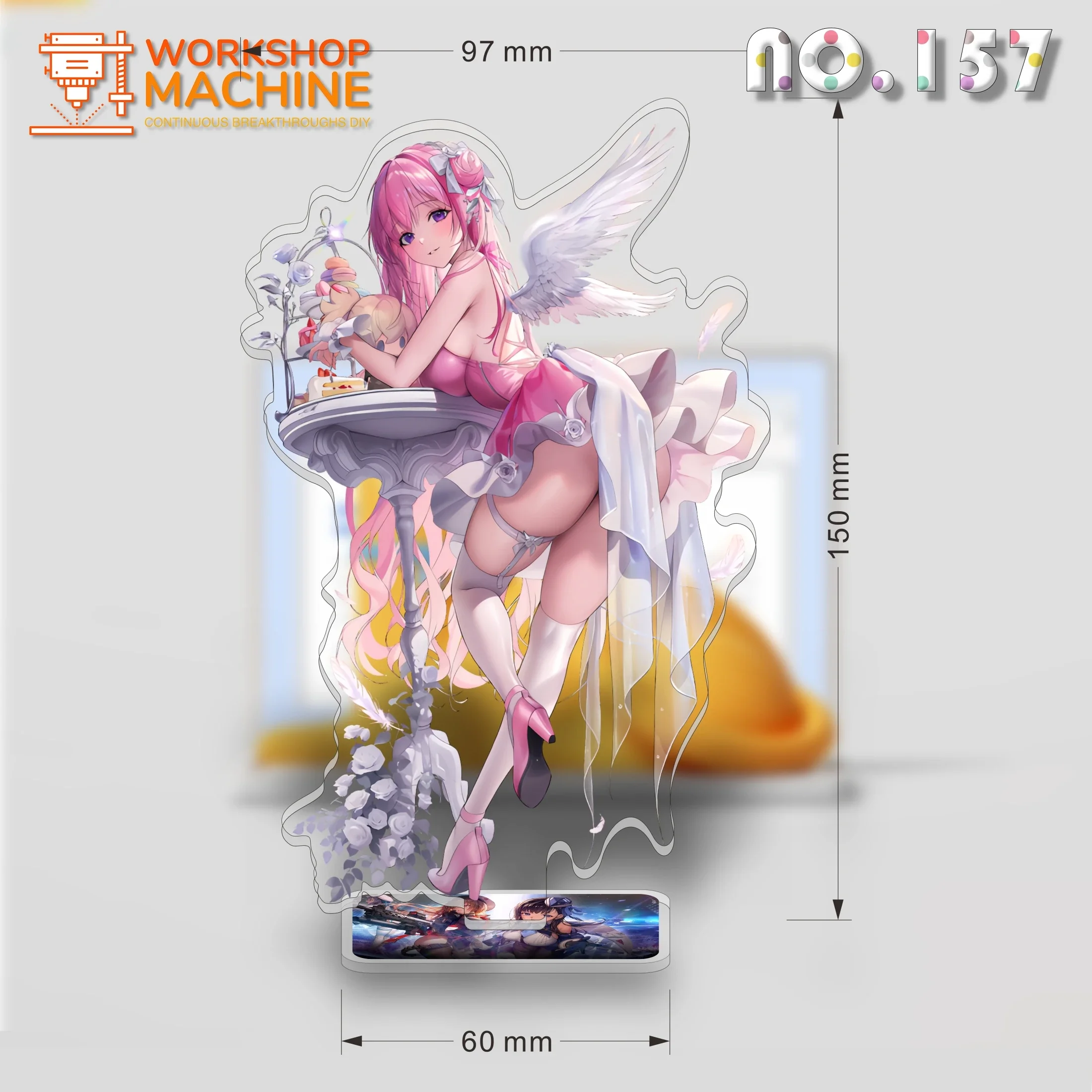 Anime Characters Acrylic Display Stand Model Office Desktop Sign Gift Doll Collection Props Figure 15cm Goddess of Victory Nikke