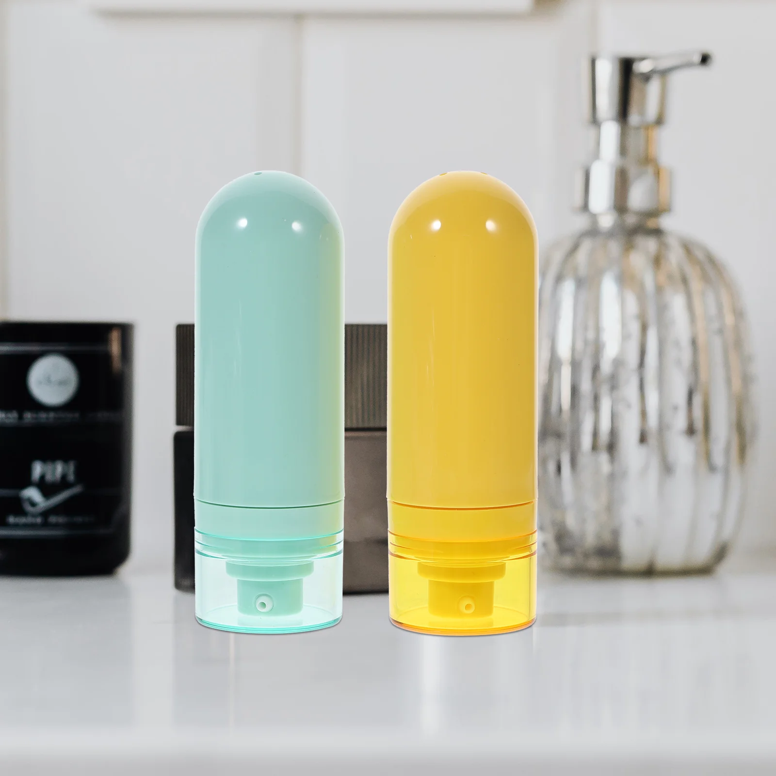 2 قطعة زجاجات السفر مانعة للتسرب المحمولة زجاجات التعبئة الفرعية لمستلزمات التجميل ماكياج غسول ضغط الحاويات الإمدادات #3