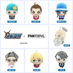 Anime Ace Attorney Phoenix Wright Miles Edgeworth Cosplay Maumet Keyring Cartoon Puppet Keychain Pendant Adorn Xmas Gift