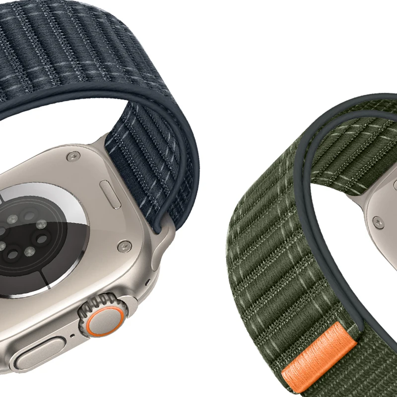 Nylon Loop Band for Apple Watch Band 49mm 46mm 42mm 44mm 45mm 41mm 40mm Sports Strap for iWatch Series Ultra 2/10/9/8/7/6/5/4/3
