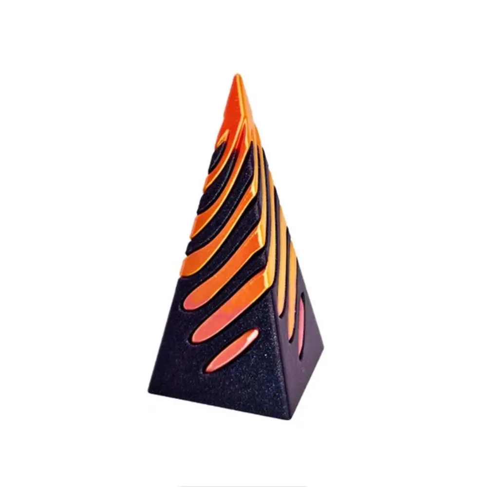 

Passthrough Sculpture 3D Printed Spiral Cone Vortex Thread Ornaments Impossible Pyramid Mini Helix Nut Helix Screw Toy