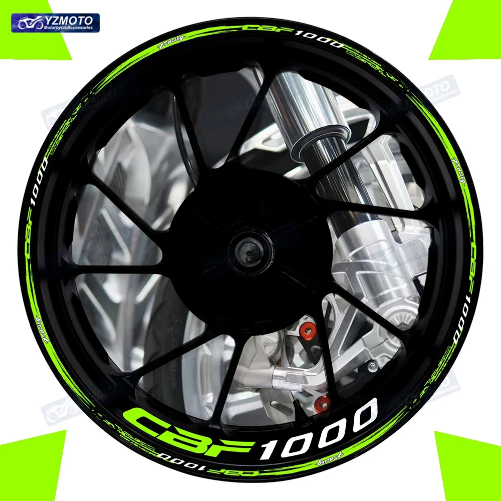 

For Honda CBF1000 Motorcycle 17 Inch Front And Rear Wheel Sticker Hub Decal Racing Reflective Waterproof Decorative Rim Stickers