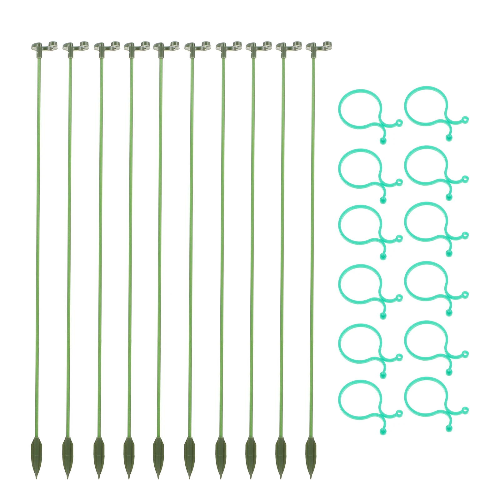 

1 set Plant Support Frame Heavy Duty Small Plastic Potted Plants Stakes Garden Climbing Rack Stand Graceful Line Smooth Finish