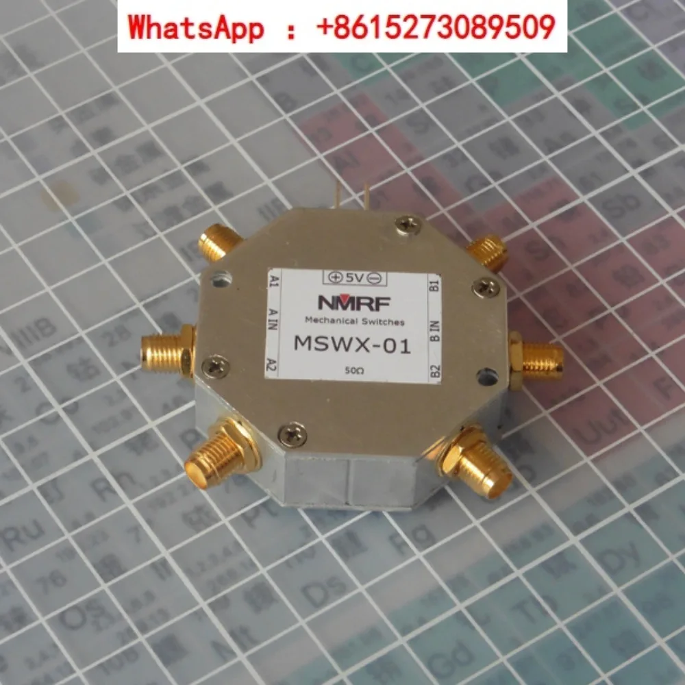 

The maximum switching power of SMA interface of DC-300MHz DPDT double-pole double-throw mechanical RF switch is 20W.