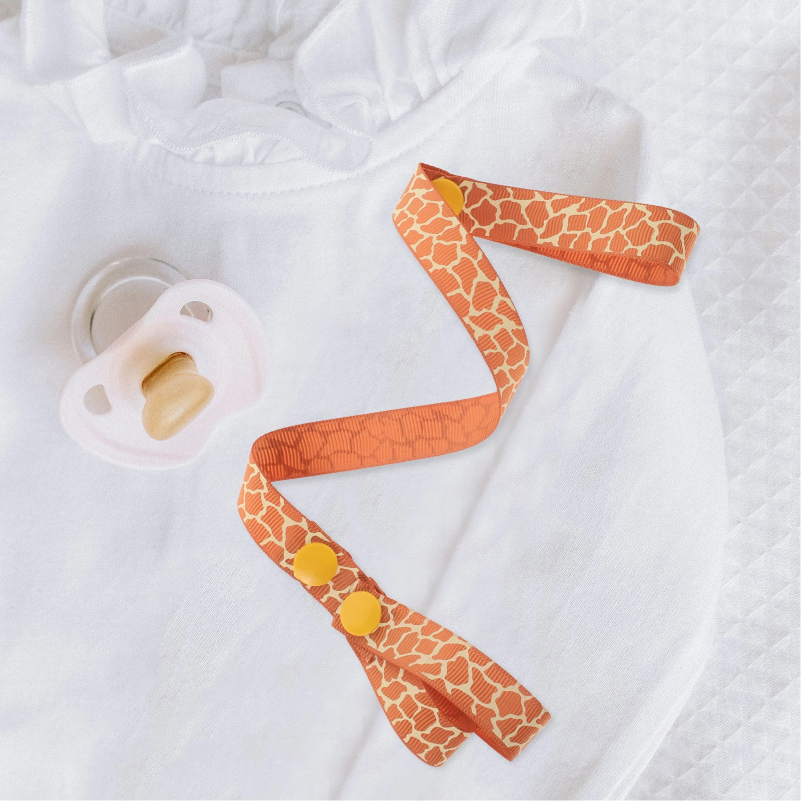 

Adjustable Baby Teething Holder Strap Bpa-Free Deer Clip For Stroller High Chair Car Seat Pacifier Bottle Harness Pink